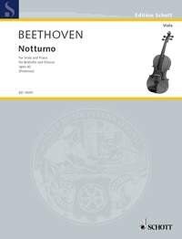 Beethoven Notturno After the Serenade Op 8 for Viola/Piano - Schott Music Edition, 42 Pages, Trinity Syllabus 2007 Grade 5