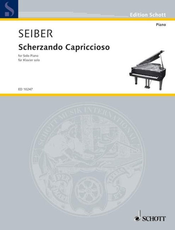 Seiber - Scherzando Capriccioso For Piano (Softcover Book)