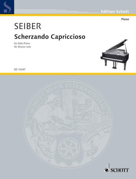 Seiber - Scherzando Capriccioso For Piano (Softcover Book)