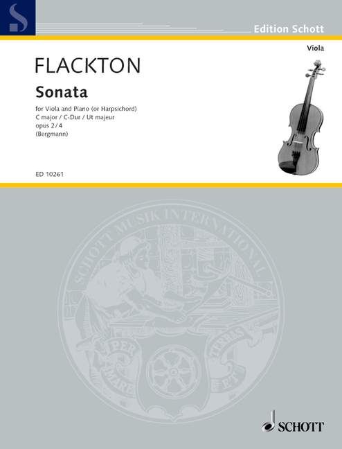 Sonata in C Major Op 2 No 4 for Viola and Piano Sheet Music