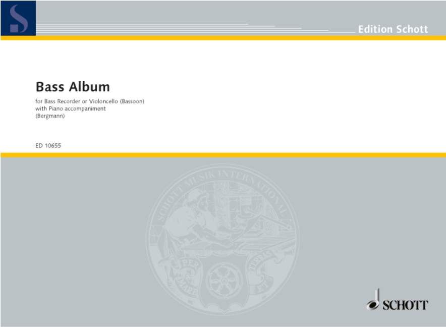 Bass Recorder Album for Recorder and Piano