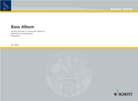 Bass Recorder Album for Recorder and Piano