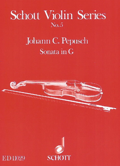 Pepusch Sonata in G Major for Violin and Piano Sheet Music