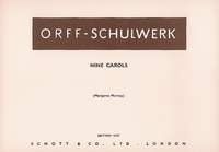 Murray Nine Carols for Orff Instruments and Cello by Schott Music - 22 Pages