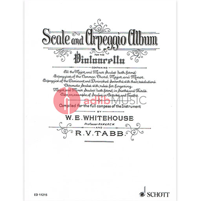 Whitehouse/Tabb - Scale & Arpeggio Album for Cello by Schott ED11215 — view 2