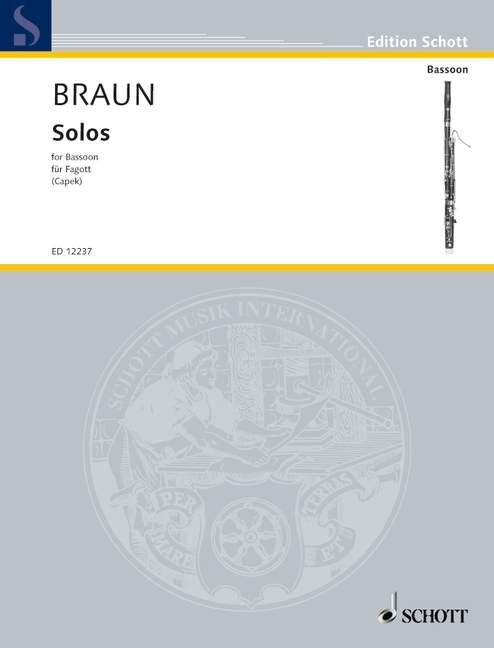 Braun Solos for Bassoon - ED12237 Sheet Music