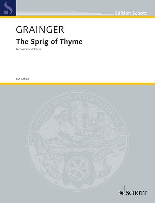 The Sprig of Thyme High Voice/Piano A Major Sheet Music - Grainger Percy