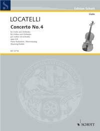 Locatelli Concerto Op. 3 No. 4 E Major for Violin and Piano, 40 Pages, Schott Music
