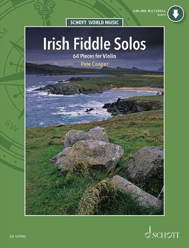 Irish Fiddle Solos for Violin Book by Schott Music - 64 Traditional Tunes, 56 Pages, Includes MP3s