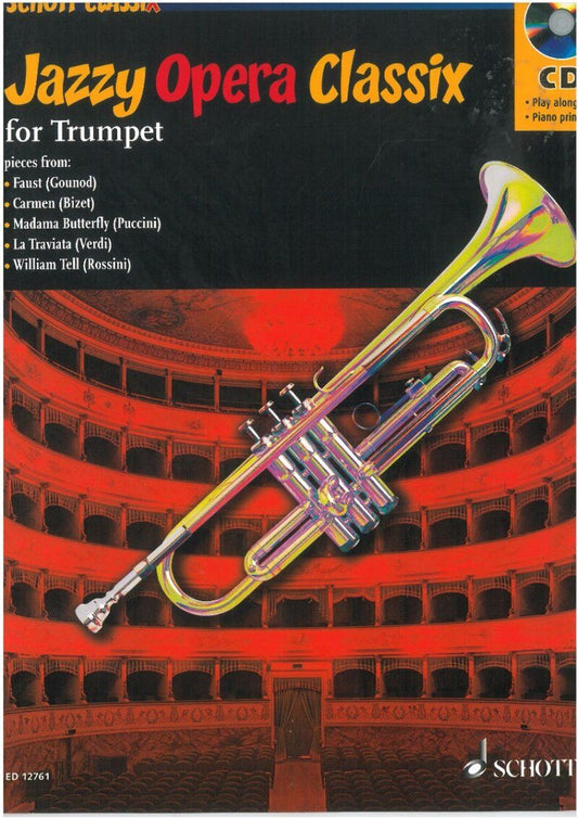 Jazzy Opera Classix for Trumpet BK/CD by Darren Fellows