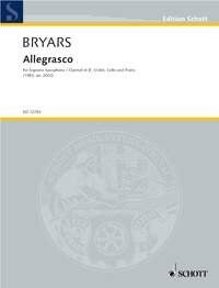 Gavin Bryars - Allegrasco for Soprano Sax or Clarinet/Piano Trio, 50 Pages, Schott Music