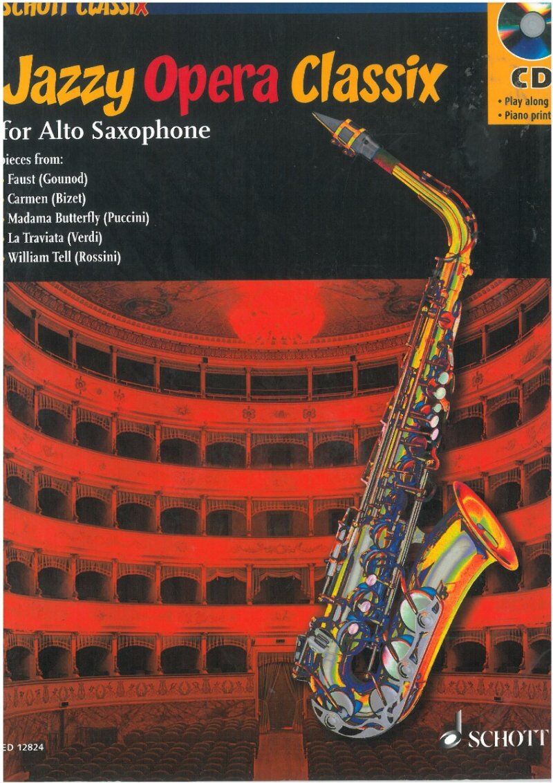 Jazzy Opera Classix for Alto Saxophone BK/CD by Darren Fellows