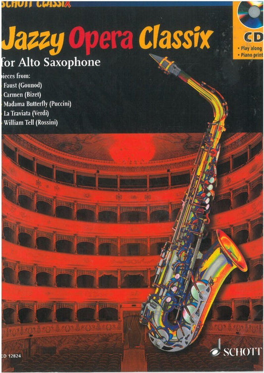 Jazzy Opera Classix for Alto Saxophone BK/CD by Darren Fellows
