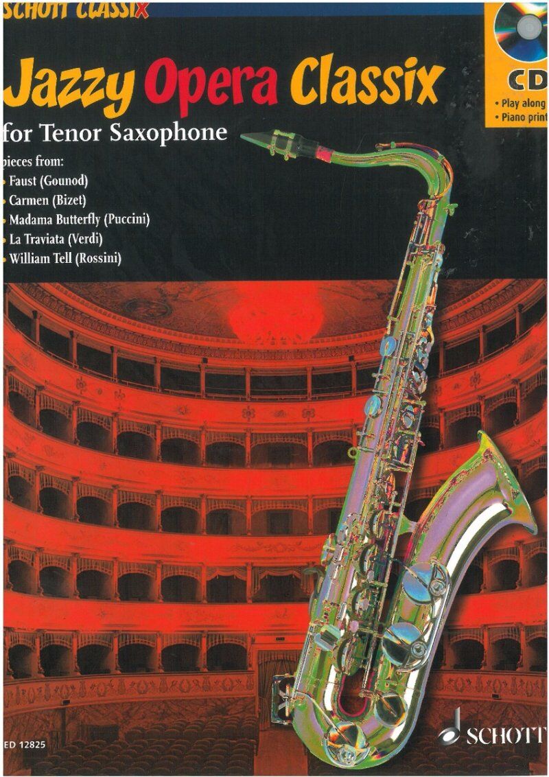 Jazzy Opera Classix for Tenor Saxophone BK/CD