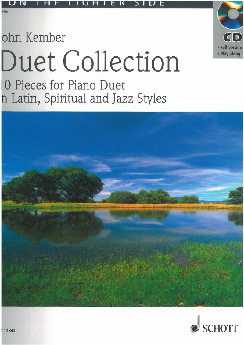 Kember Duet Collection for Piano - 10 Pieces in Latin Spiritual and Jazz Styles, Includes CD and Play-Along Versions, 56 Pages