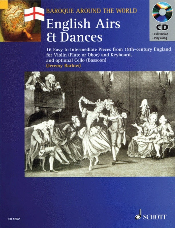English Airs And Dances Violin Piano Book/CD Book