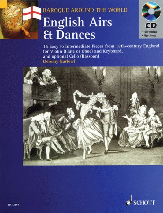 English Airs And Dances Violin Piano Book/CD Book