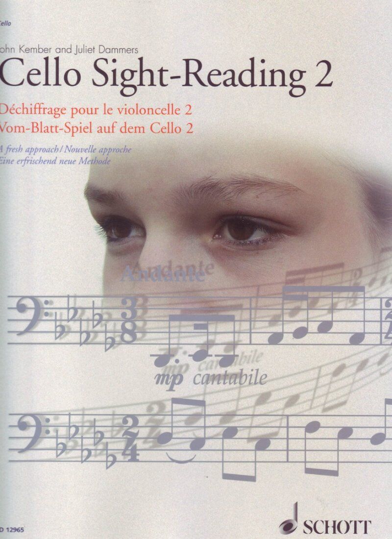 Kember Cello Sight Reading Book 2 by Schott Music, 88 Pages, Grade 4 to Advanced