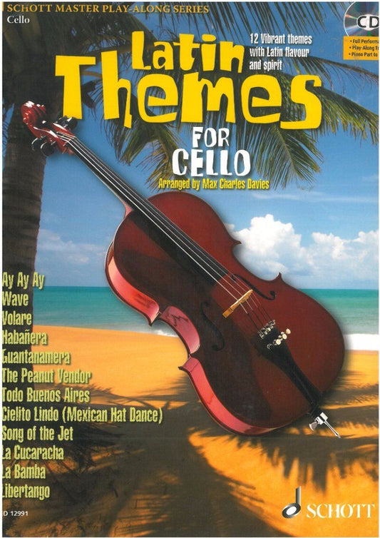 Latin Themes for Cello with CD and PDF Accompaniments