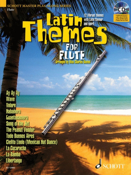 Latin Themes Flute Book/CD Book
