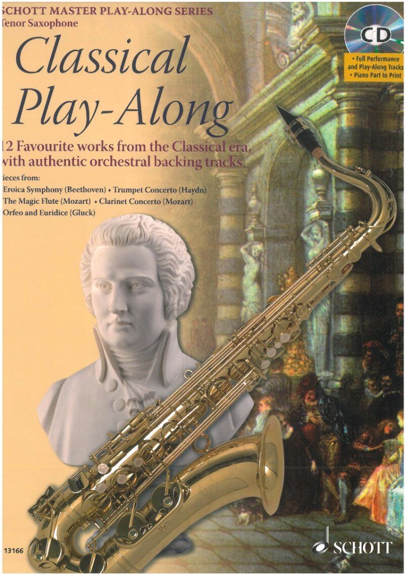 Classical Play-Along Tenor Sax Book/CD by Schott Music