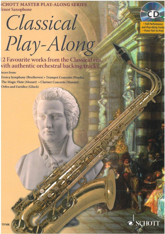 Classical Play-Along Tenor Sax Book/CD by Schott Music