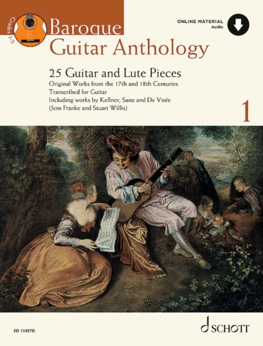 Baroque Guitar Anthology Vol 1 Bk/Ola Sftcvr/Online Audio (Classical Guitar)