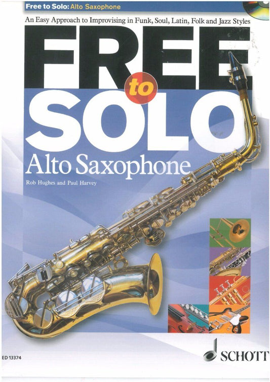 Free to Solo Alto Saxophone Book with CD