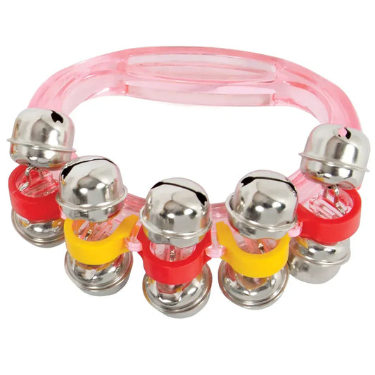 CPK 10 Sleigh Bells with Transparent Pink Handle