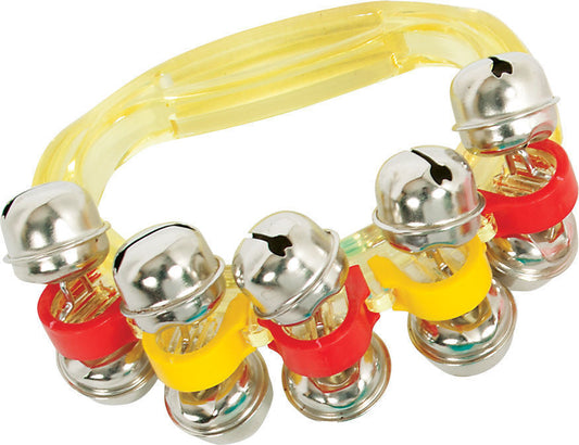 Children's Toy Hand Bells On Yellow Handle Educational, Sleigh Jingle