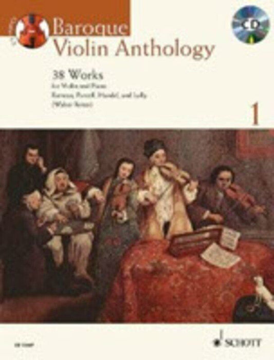 Baroque Violin Anthology Volume 1 BK/CD by Walter Reiter & Robin Bigwood, 64 Pages, Schott Music, Violin, Early Music Collection