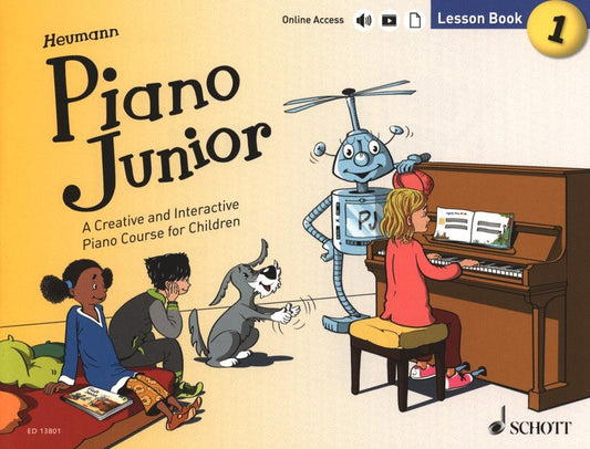 Piano Junior: Lesson Book 1 — Book & Online Audio (Schott Music)