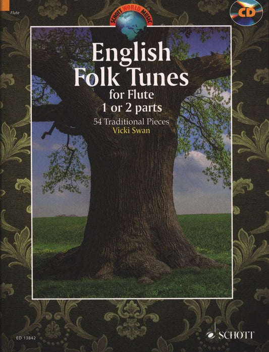 English Folk Tunes — Flute, Book/CD, arr. Vicki Swan (Schott Music)