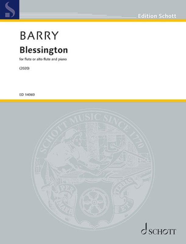 Barry - Blessington For Flute Or Alto Flute/Piano (Schott Music)