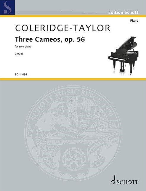 Coleridge-Taylor: Three Cameos Op. 56 for Piano - 24 Pages, Schott Music