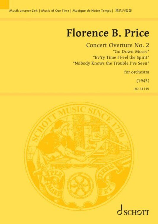 Concert Overture No. 2 for Orchestra Study Score by Florence Beatrice Price