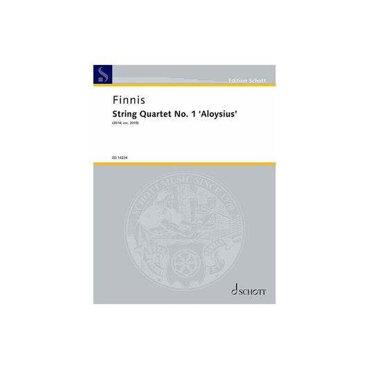 Finnis - String Quartet No. 1 'Aloysius' SC/PTS, Cello & Viola, 82 Pages, Publisher: Schott Music