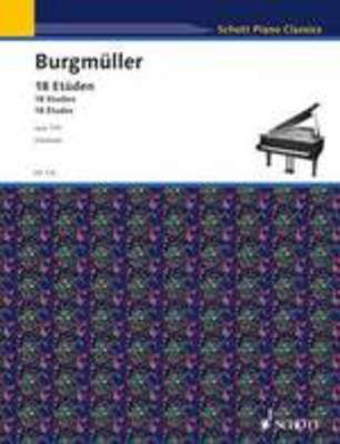 Burgmuller 18 Studies Op 109 for Piano Sheet Music
