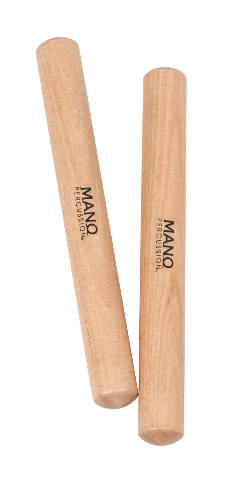 Mano Percussion 08 Inch Claves Natural Satin Finish