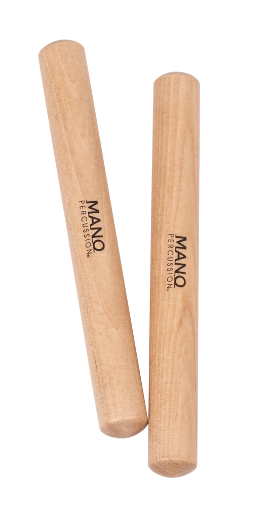 Mano Percussion 08 Inch Claves Natural Satin Finish