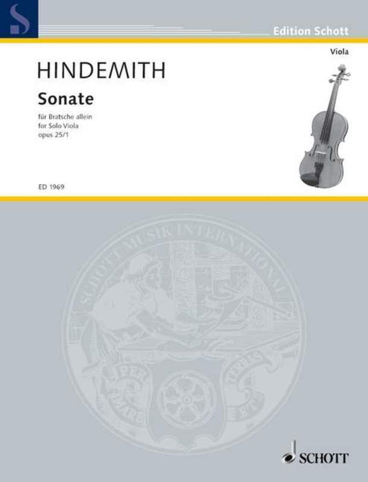 Hindemith - Sonata Op 25 No 1 Viola Solo (Softcover Book)