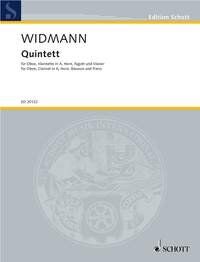 Widmann Quintet for Oboe, Clarinet, Horn, Bassoon, Piano - Schott Music, 144 Pages