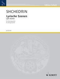 Shchedrin - Lyric Scenes for String Quartet SC/PTS, Cello and Viola, 48 Pages, Publisher: Schott Music