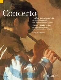 Concerto Easy Pieces for Descant Recorder/BC (Piano) by Schott Music, 62 Pages