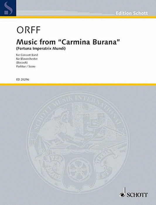 Music From Carmina Burana Wind Band Score Book
