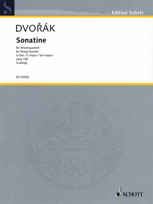 Sonatina Op 100 G Arr Ludwig String Quartet Sc/P Book
