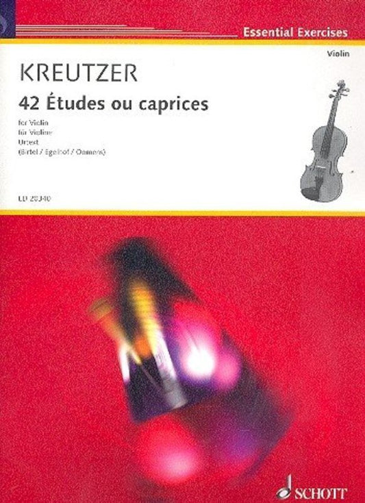 Kreutzer - 42 Etudes Or Caprices Violin (Softcover Book)