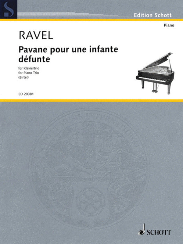 Pavane Pour Une Infante Defunte Piano Trio Book