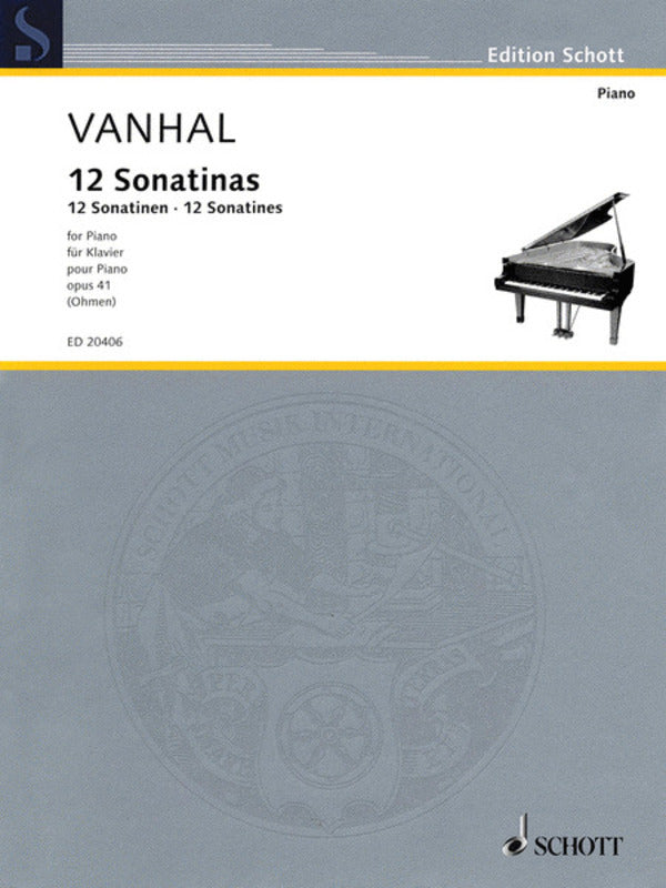 12 Easy Progressive Sonatinas Op 41 Piano Solos Book