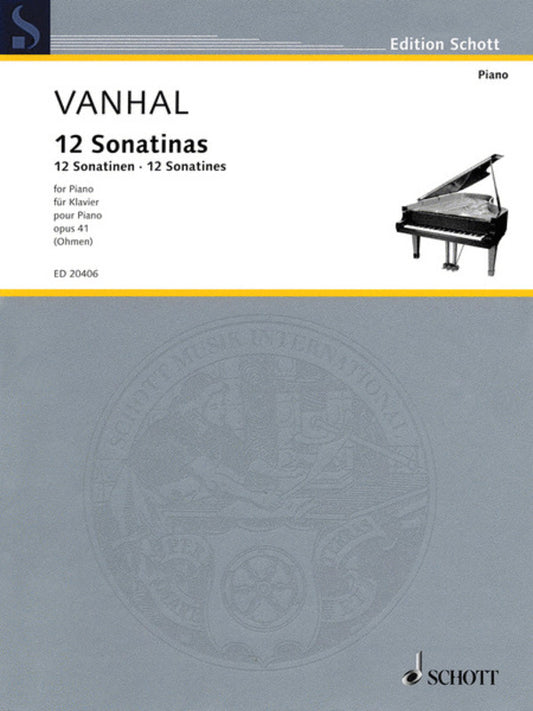 12 Easy Progressive Sonatinas Op 41 Piano Solos Book